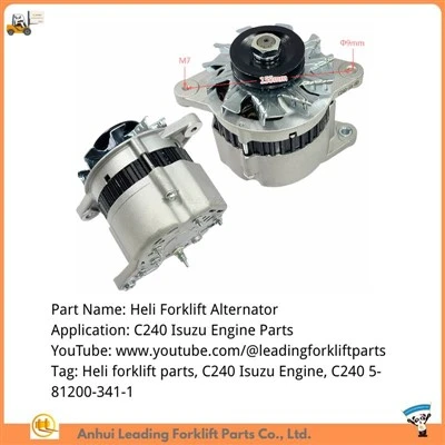 C240 Isuzu ইঞ্জিন যন্ত্রাংশ|পাইকারি হেলি ফর্কলিফ্ট অল্টারনেটর|সি240 5-81200-341-1
